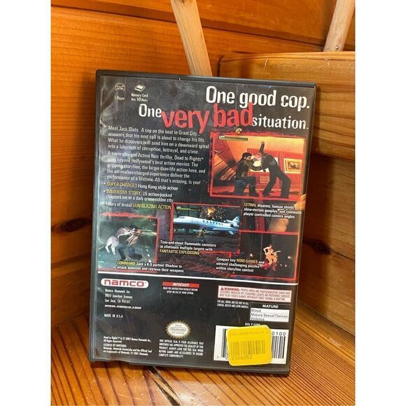 Nintendo GameCube Dead to Rights VideoGame  2002 - Mature - Preowned - Picture 3 of 3